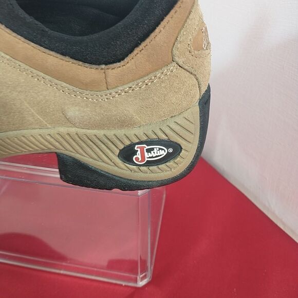 Justin L0162 Tan Women's SZ 5.5M Leather J-Flex Slip On Hiking Ankle Shoes . Con - Picture 4 of 8